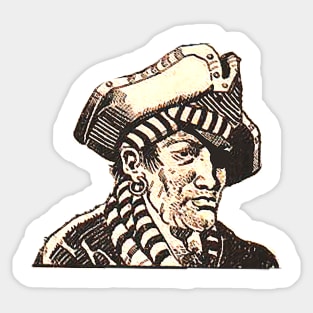 Pirate in profile Sticker